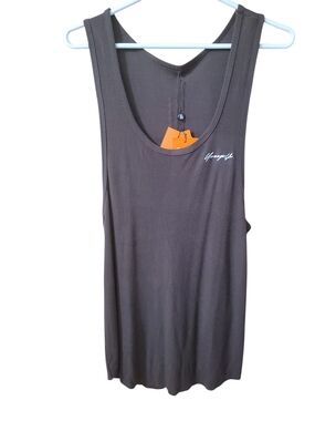 Women’s Brown Ribbed Tank Top - YoungLA